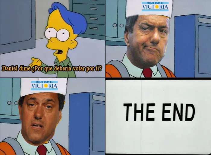 Burlas hacia Scioli por su cobardía en las redes
