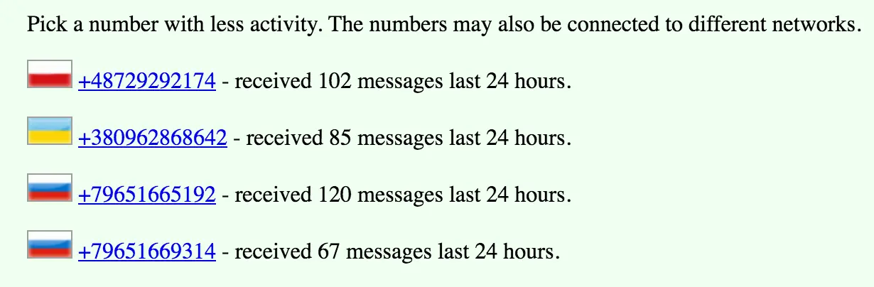 Números para verificar tus cuentas de whatsapp, snapchat.