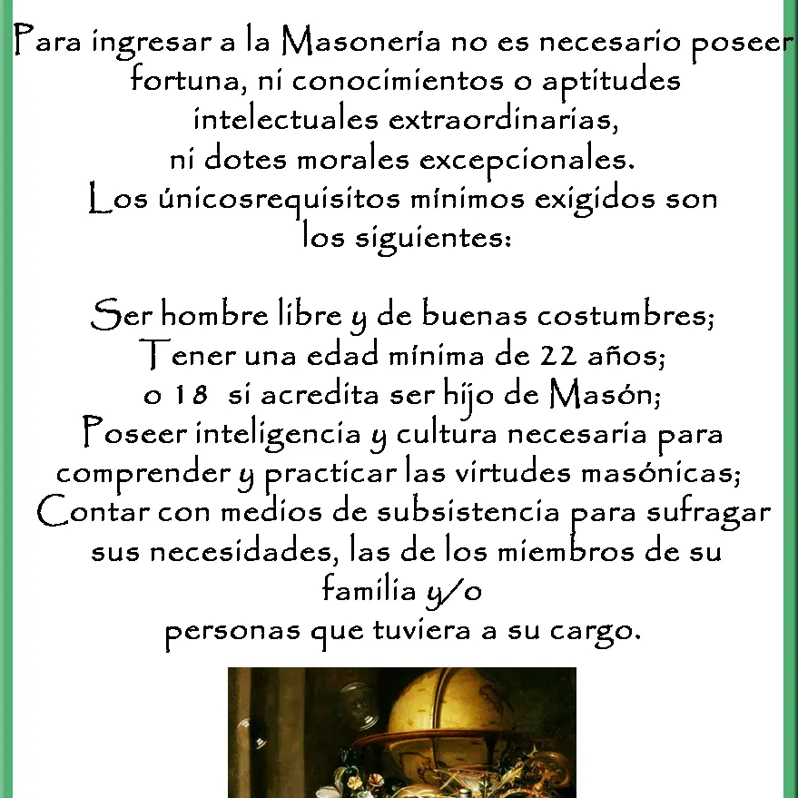 requisitos