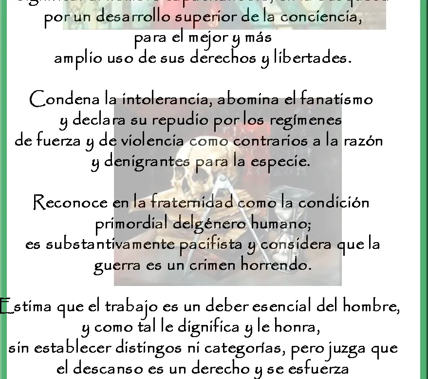 La posta de la Masonería en el País