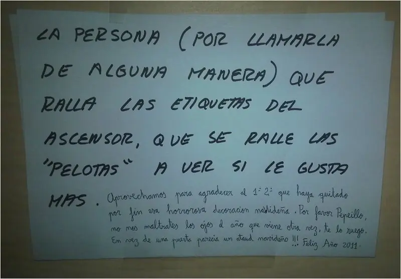 Carteles de ascensor pasa papa 10 si alguno te gusto