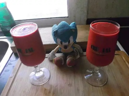 Gazpacho de remolacha y sandia