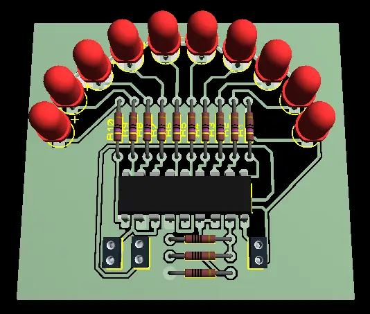 Voltimetro con LEDs - LM3914