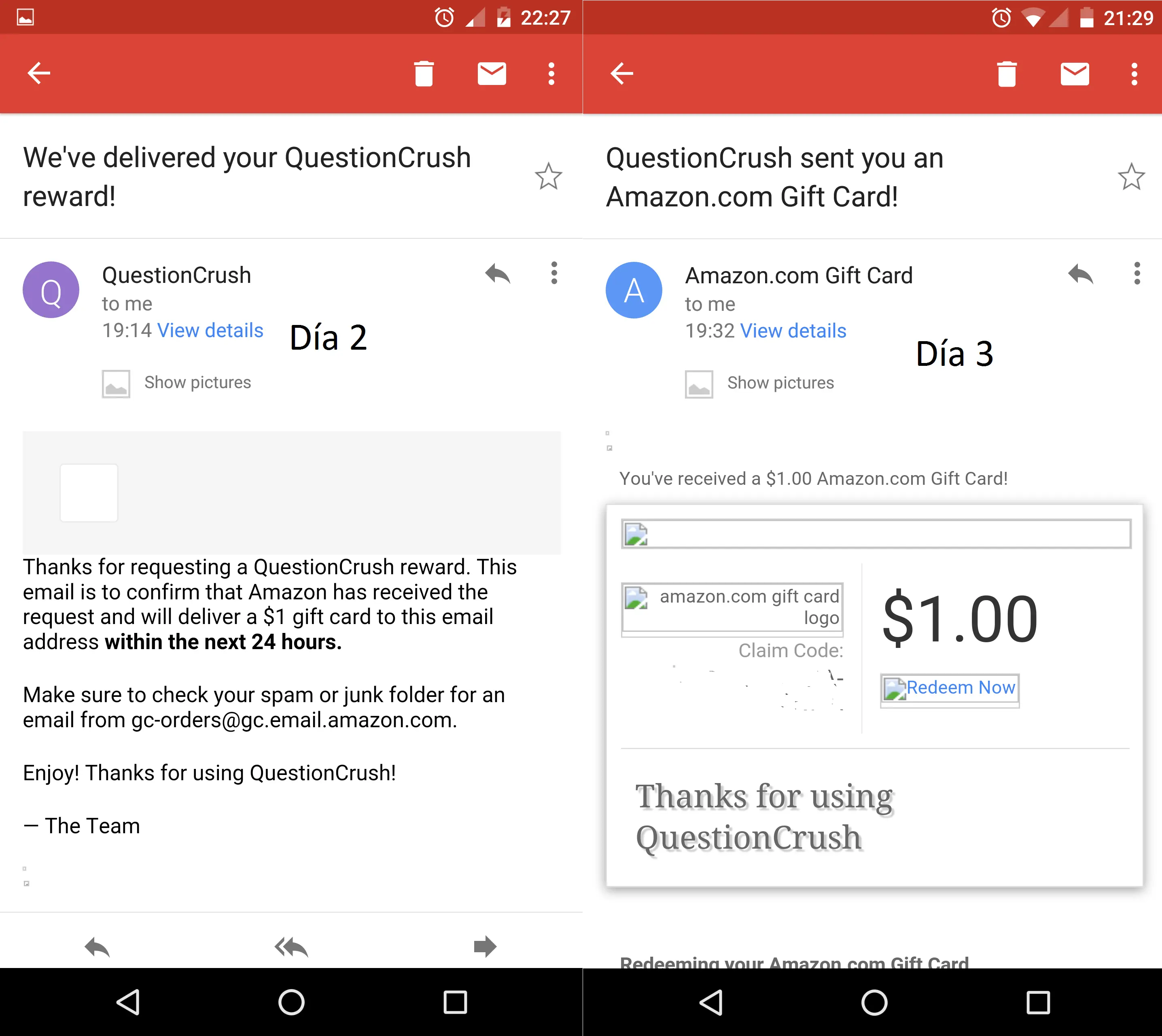 Amazon Gift Card $1 Gratis Apurate!