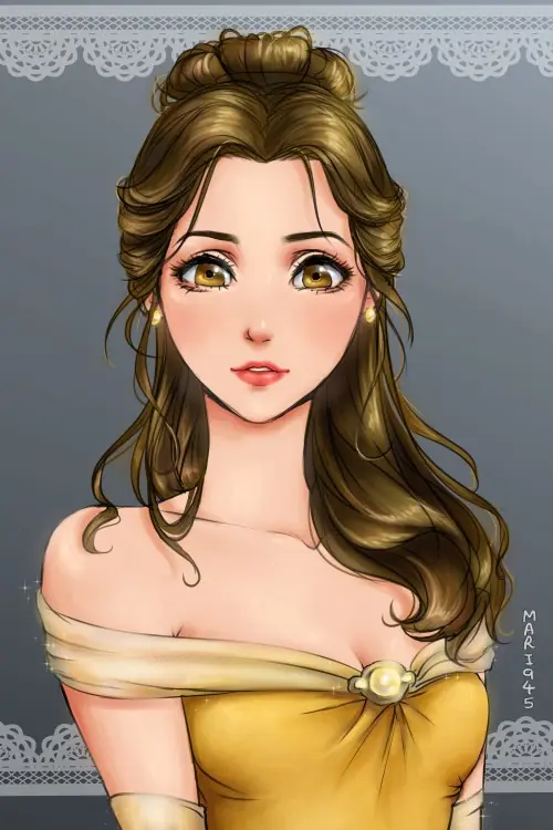 Hermosas Princesas de Disney si fueran personajes de anime