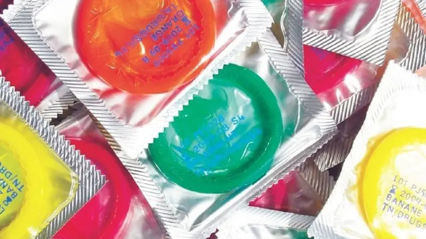 Condones que anuncian enfermedades de transmisión sexual