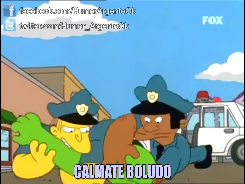 Boca la Pechea en Los Simpson. Papa Enojado