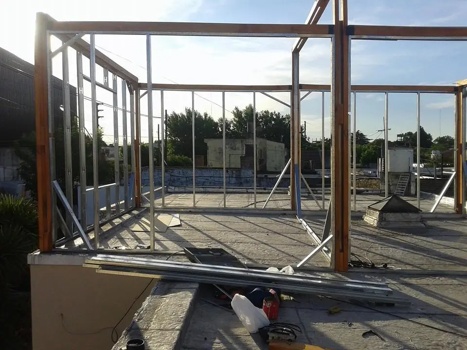 Casa de steel frame y madera