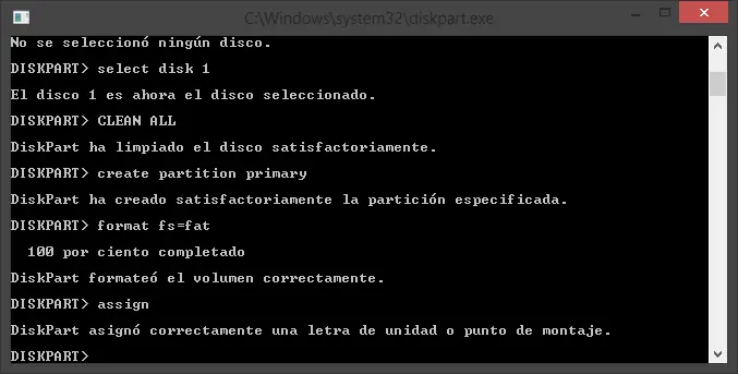 Recuperar la capacidad del Pendrive