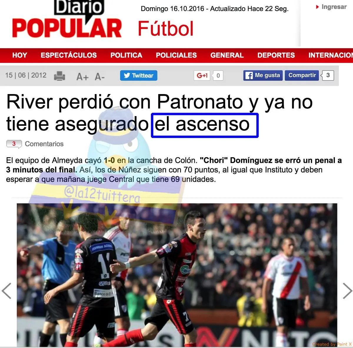 Los mejores memes del partido River - Patronato