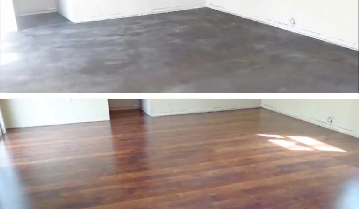 Como hacer que tu piso de cemento luzca como piso flotante