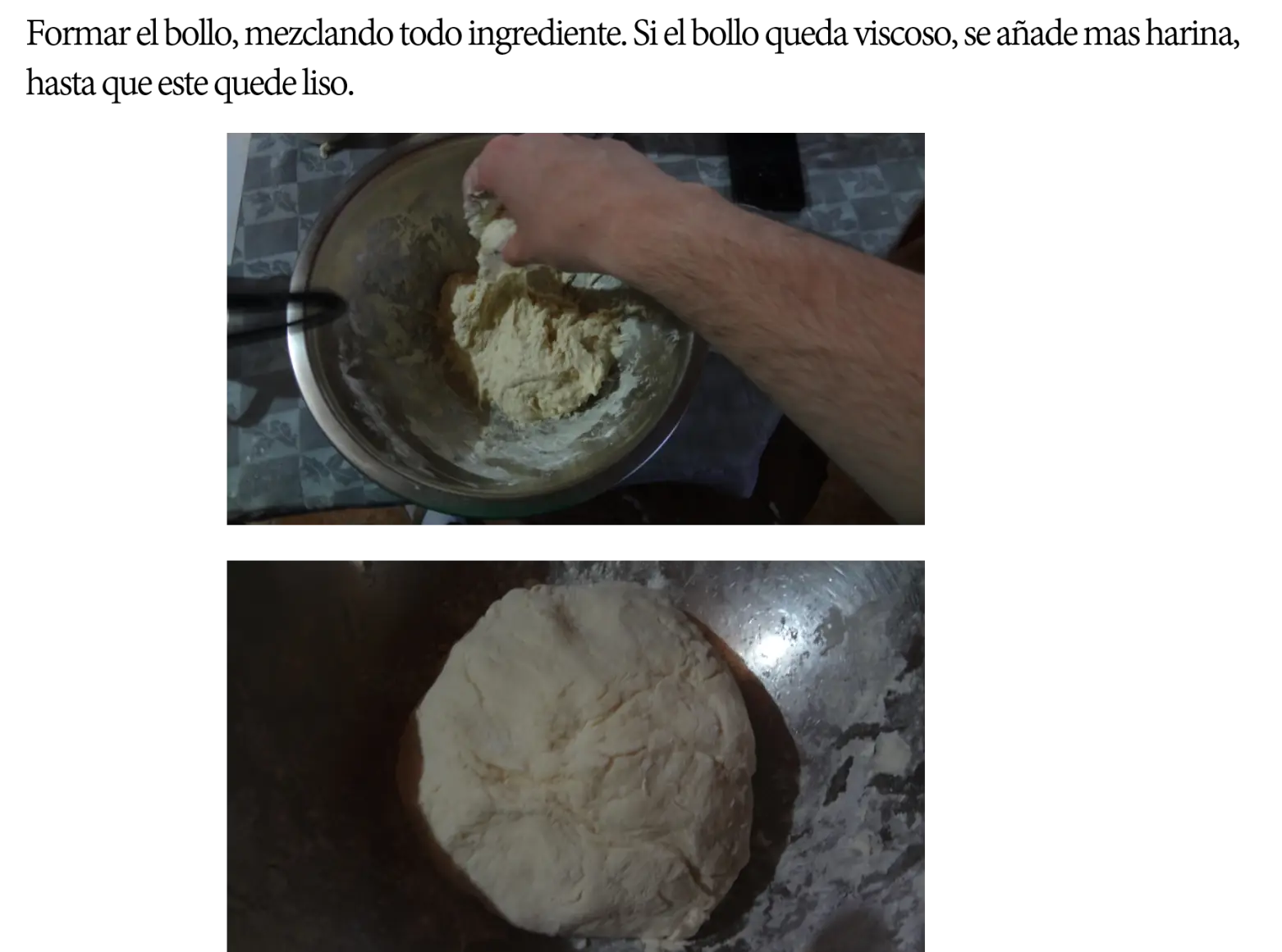 Uh!, que rico. Pan caserito!. (fotoreceta).