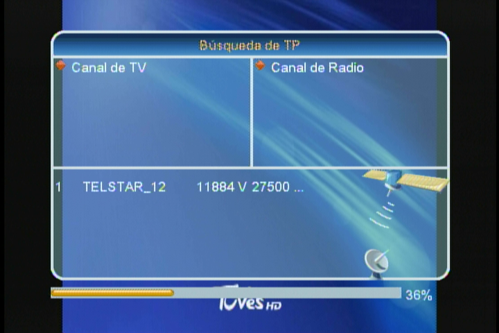 búsqueda manual de canales para el deco tuves hd/sd dvb-3033