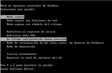 pantalla negra
