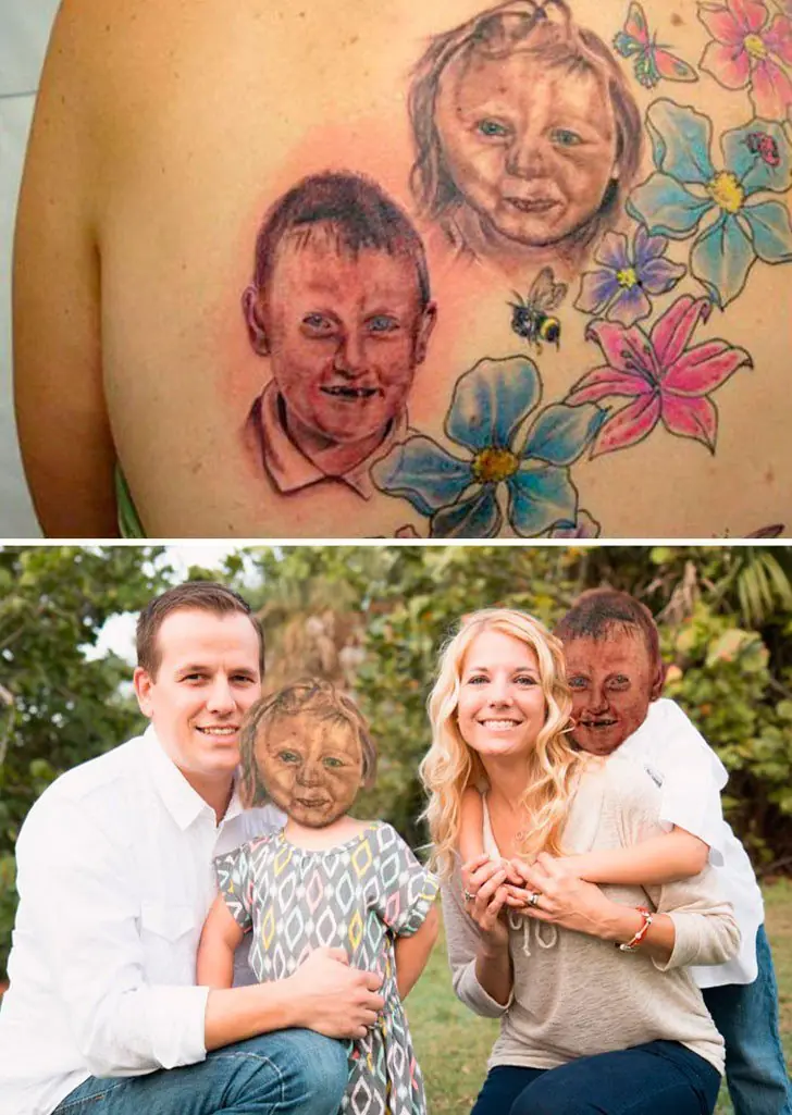 16 Tatuajes de caras que salieron terriblemente mal.