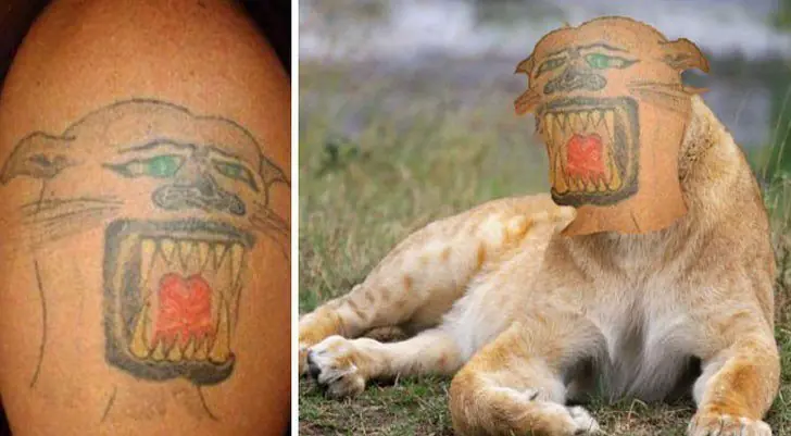 16 Tatuajes de caras que salieron terriblemente mal.