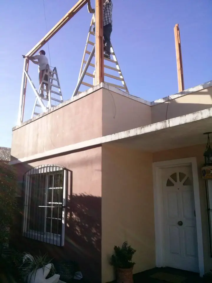 Casa de steel frame y madera