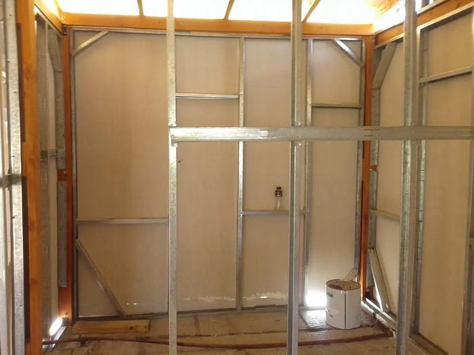 Casa de steel frame y madera