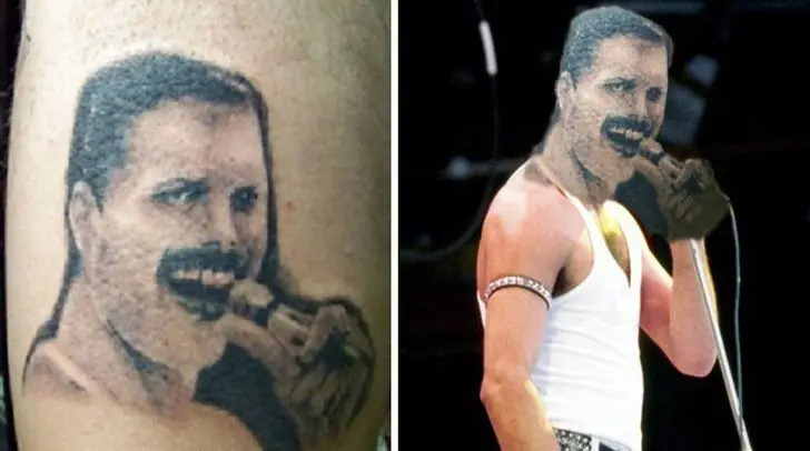 16 Tatuajes de caras que salieron terriblemente mal.