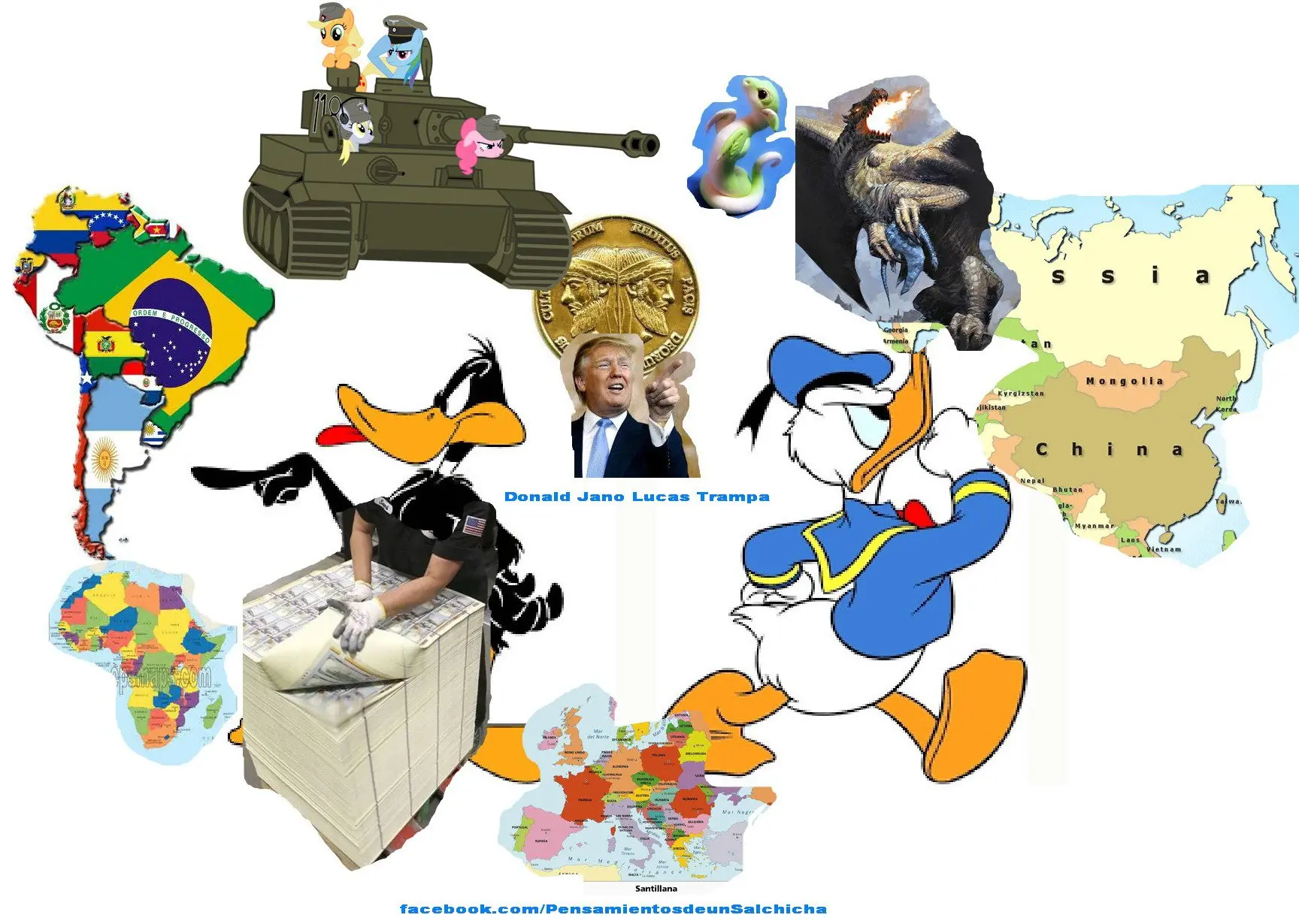 Truqué 2 Fotos, hago Exhibición de ello e Hipocampitas