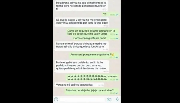 Le pidió perdón a su novia por Whatsapp y se volvio viral