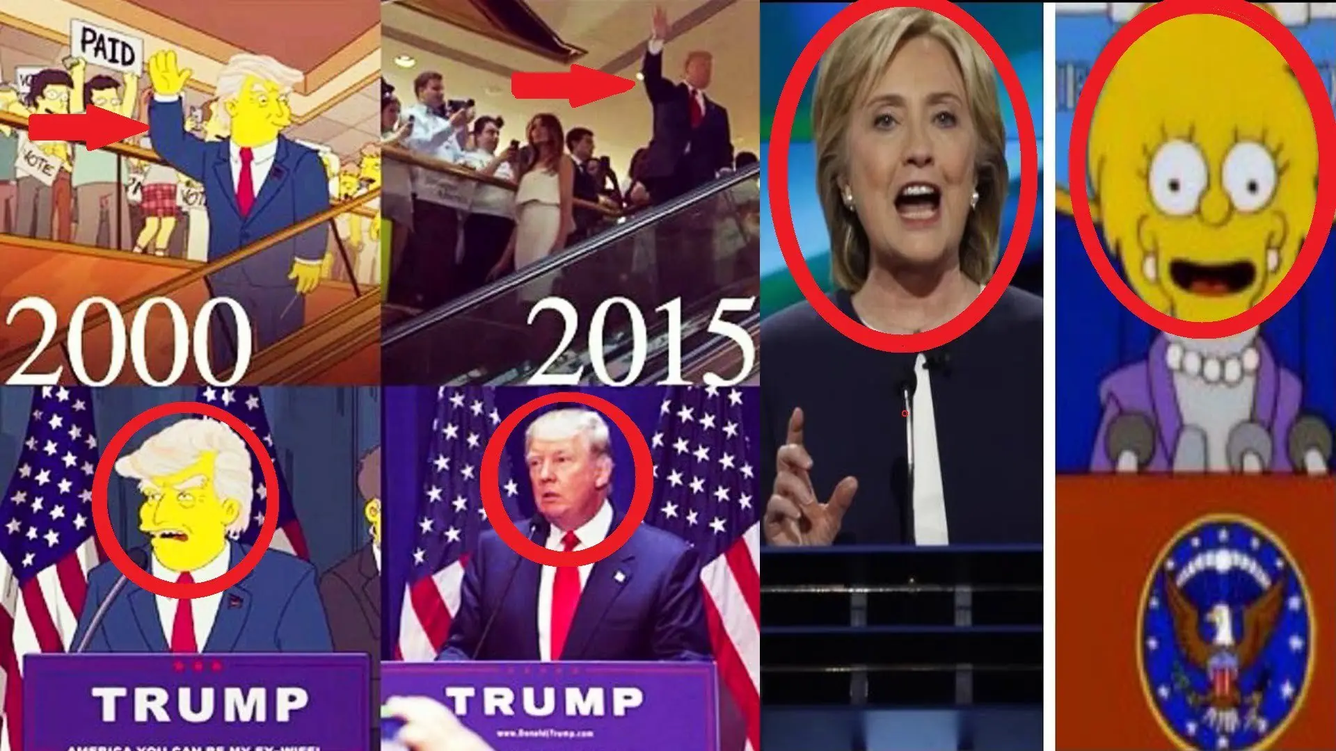 Los Simpsons ya habian predecido a Trump Presidente!!!