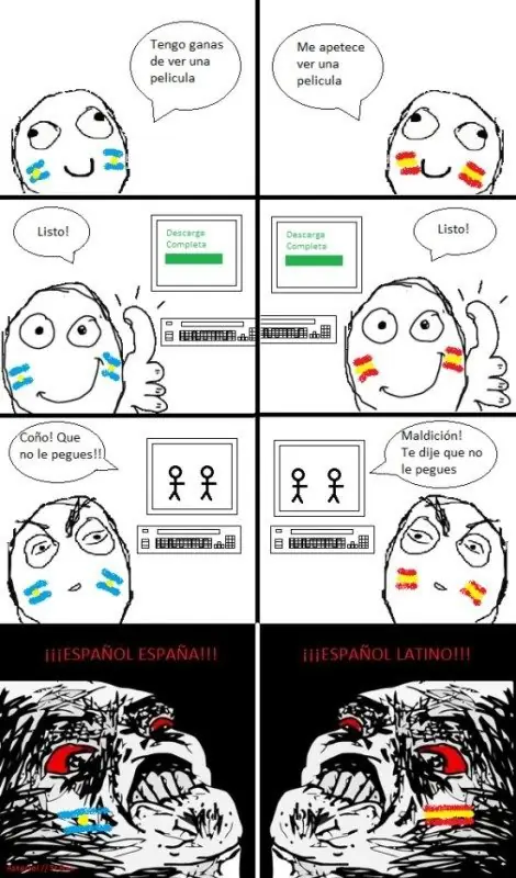 Típicos memes cómicos