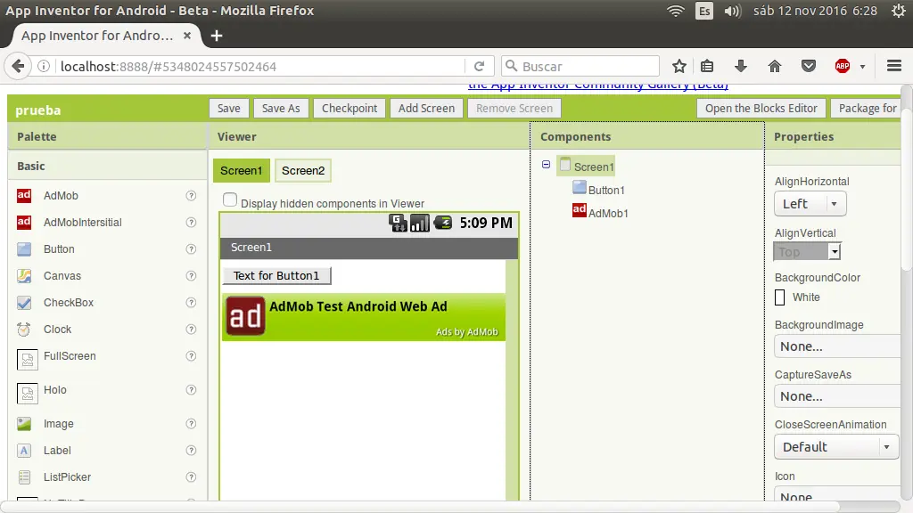 App inventor admob