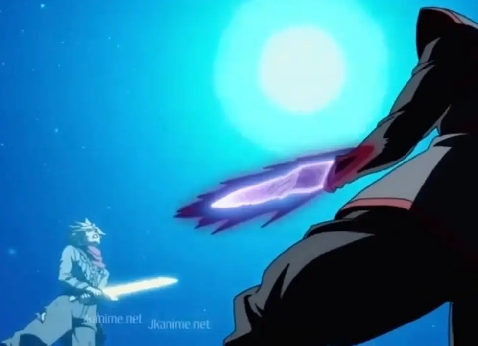 DBS Vegetto la pechea y Trunks gana con su espadita!