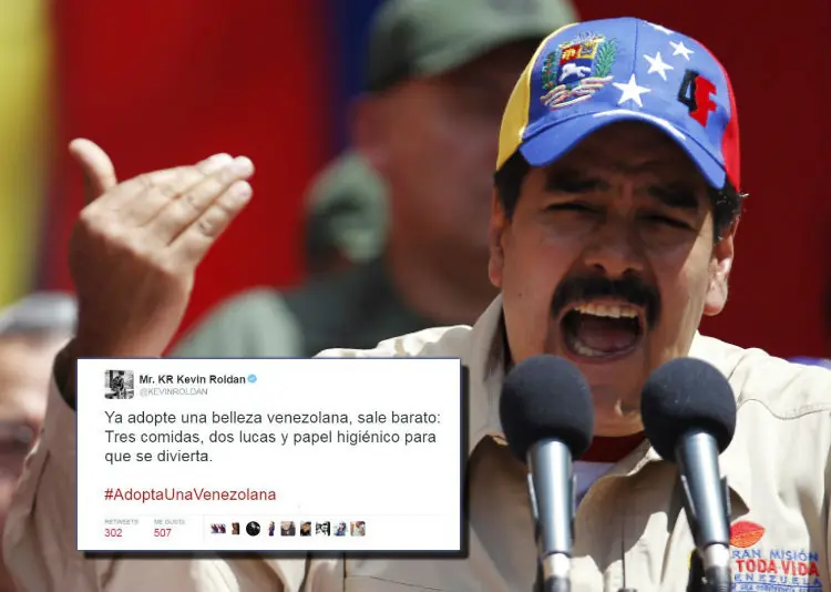 Maduro furioso por tuit de Kevin Roldán