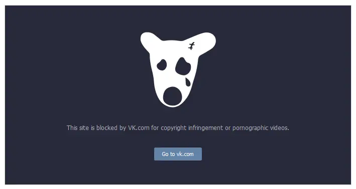 Vk.com bloquea dominios y videos