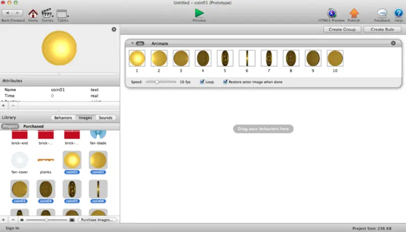 Animaciones en GameSalad [Inteligencia Colectiva]
