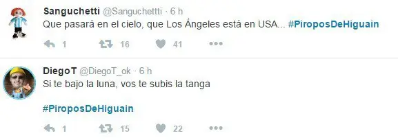 #PiroposDeHiguain, lo están descansando en Twitter