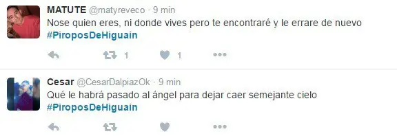 #PiroposDeHiguain, lo están descansando en Twitter