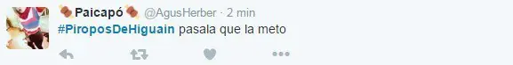 #PiroposDeHiguain, lo están descansando en Twitter