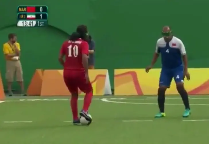 Mejor que el Diego, increible jugada jugador ciego