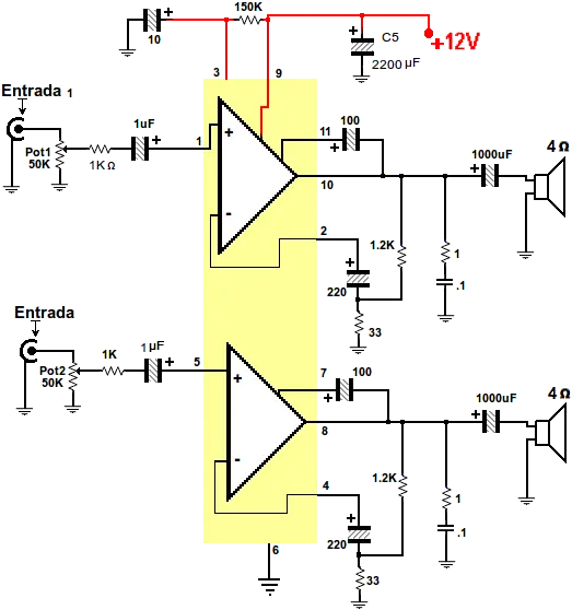 circuitos de audio