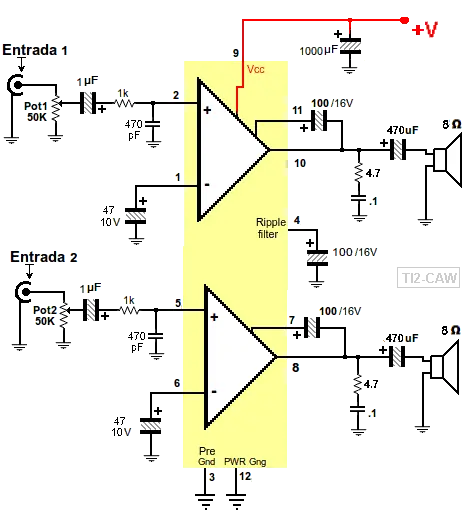 circuitos de audio