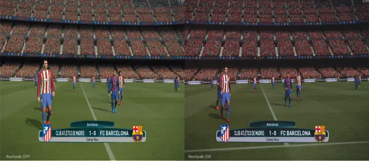 PES17 PC: adios gráficos de PS3 SweetFx/Reshade (Propio)
