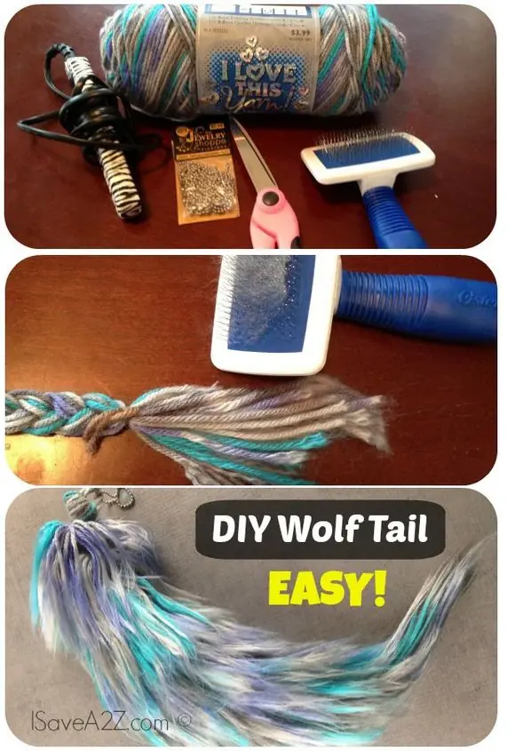 Furry tail con Hilo deshilachado + yapa