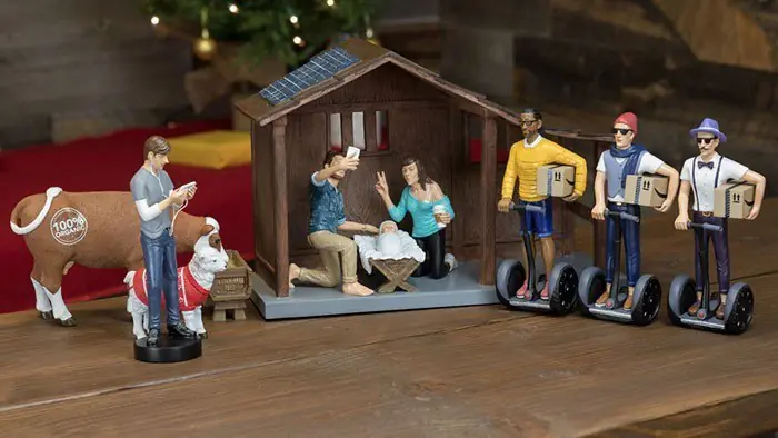 Cómo se vería el pesebre si Jesús hubiese nacido en el 2016