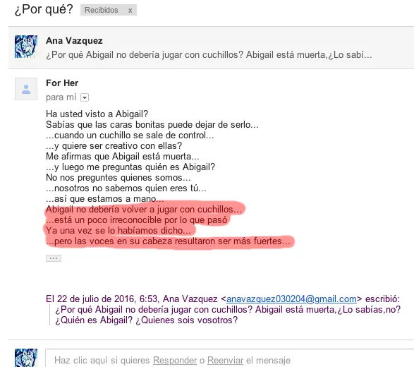 haveyouseenabigail.org Página extraña de Internet