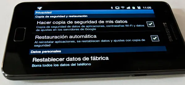 eliminar todo de android