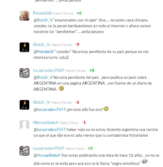 mas racismo en taringa mas racismo en taringa
