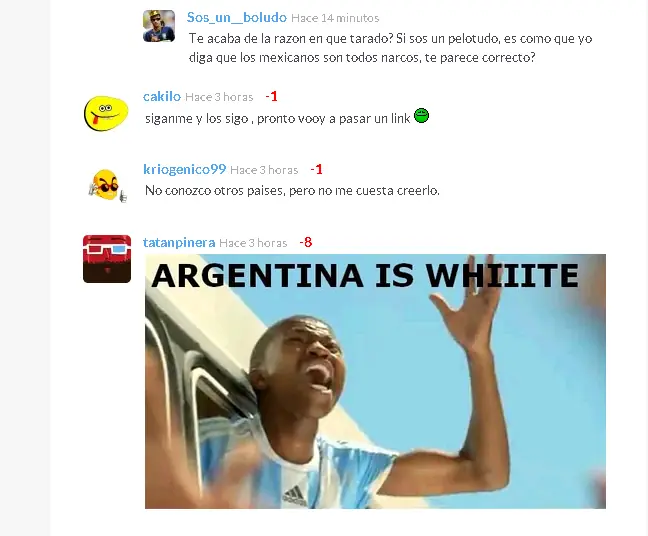 mas racismo en taringa mas racismo en taringa