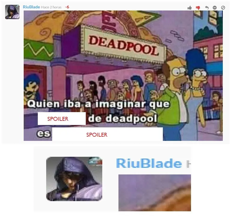 Y si bloqueamos a los que hacen spoiler?