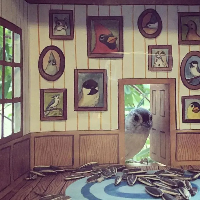 Creó casitas miniatura para aves y este es el resultado