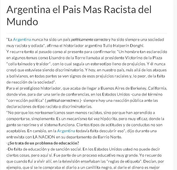 mas racismo en taringa