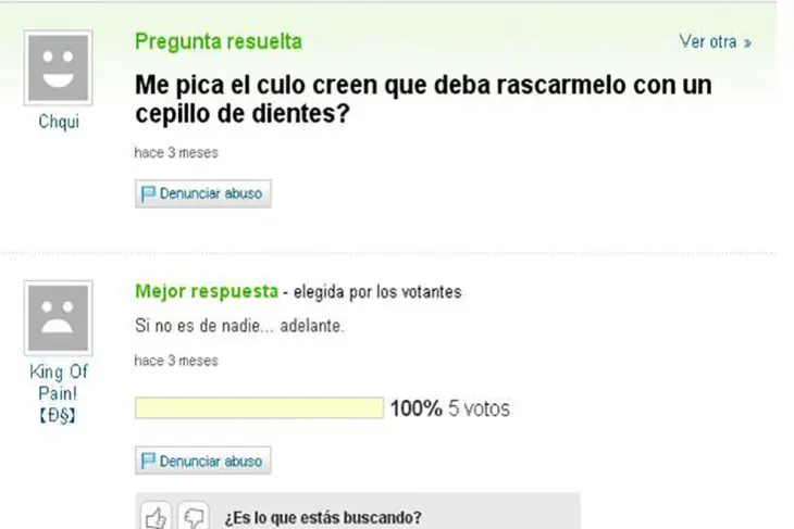 Las 20 preguntas más estúpidas de Yahoo Respuestas