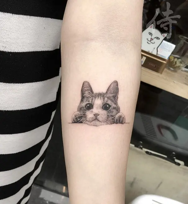 Tatuajes de gatitos que atraerán la vista del más curioso
